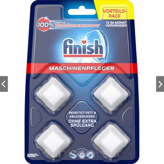 Viên vệ sinh máy rửa bát Finish Vỉ 4 viên (NK EU )