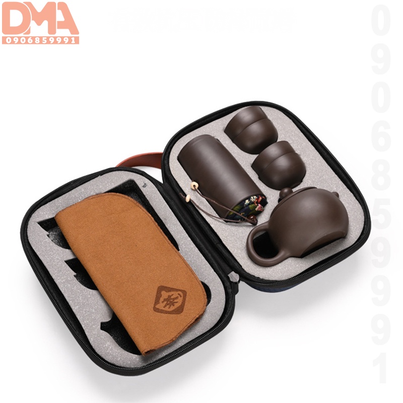 Bộ set ấm trà đạo đất tử sa đi du lịch dã ngoại