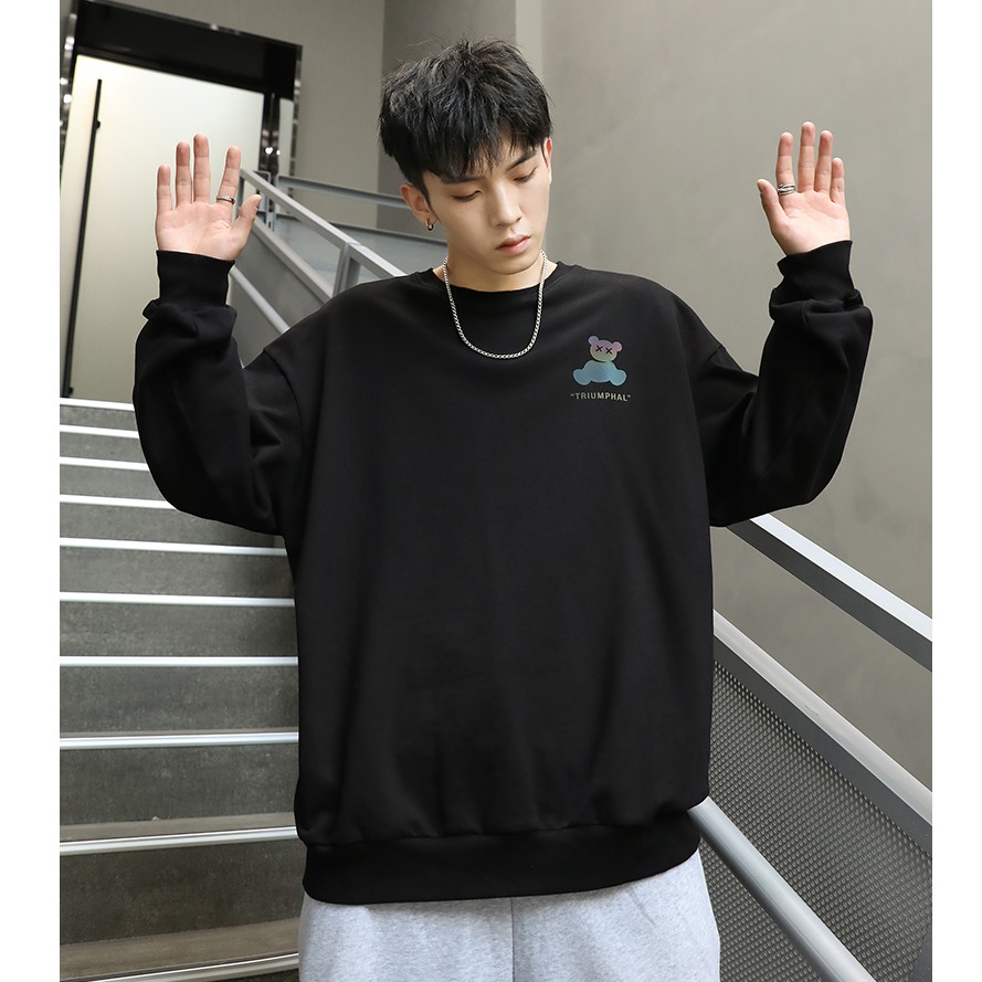 Áo Sweater phản quang Sedimented emotion Nam Nữ Unisex Hàn Quốc mã HD74 Chất nỉ đẹp dày - quà tặng ngẫu nhiên | BigBuy360 - bigbuy360.vn