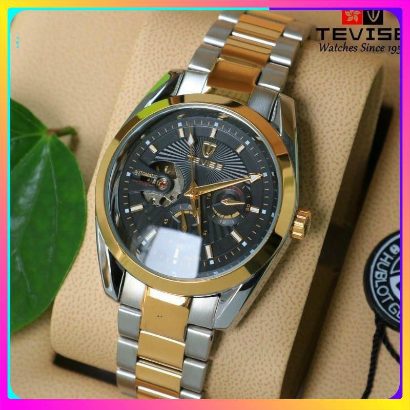 Đồng hồ cơ nam Tevise cơ lộ máy giá sinh viên, máy chạy cơ tự động cực chất, đẳng cấp [ Đồng Hồ Cơ ]