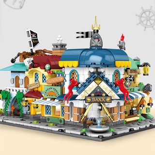 Bộ Đồ Chơi Lego MineCraft - Bộ Lego 4 Trong 1 - MineCraft 4 trong 1 Cướp Biển - Khoảng 800 Mảnh - Mã 5300