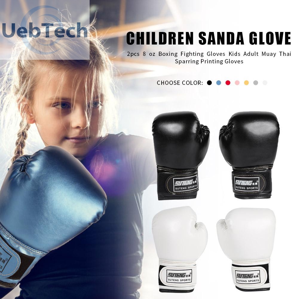 Set 2 găng tay boxing bằng da cho trẻ em
