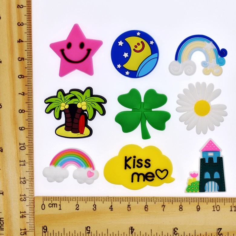 Nút Cài Giày Hình Bầu Trời Đầy Màu Sắc Rực Rỡ crocs Jibbitzpins