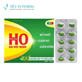 Viên Nang Ho Đại Đức Mạnh, Giải Cảm, Giảm Ho, Giảm Đờm, Thông Phế, Nguồn Gốc Từ Thảo Dược, Hộp 100 Viên, vietanpharma