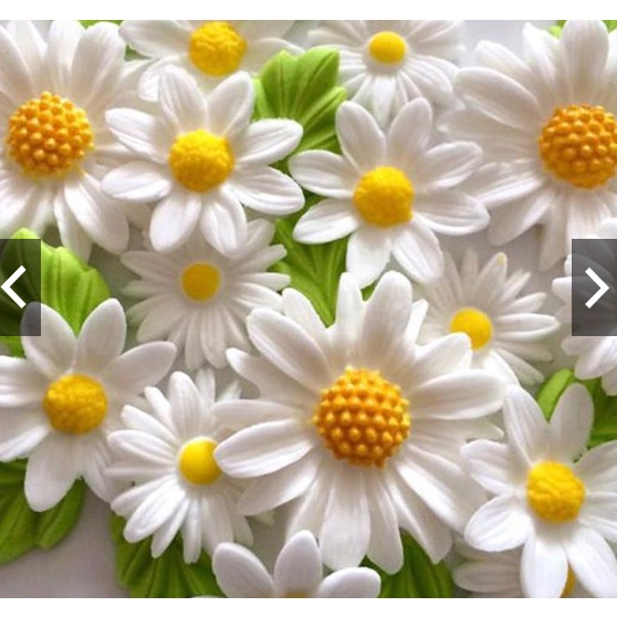 Khuôn Silicone Tạo Hình Hoa Cúc nhí 13 Bông ,Làm Bánh