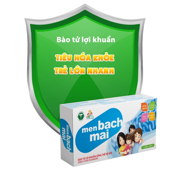 Men Bạch Mai cho bé, men sống Bạch Mai cho trẻ, men tiêu hóa vi sinh bé hết táo bón,rối loạn tiêu hóa Toàn Tâm