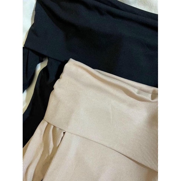 Set áo trễ vai + Chân váy len gân ôm dáng full màu V194 freesize AĐ BOUTIQUE