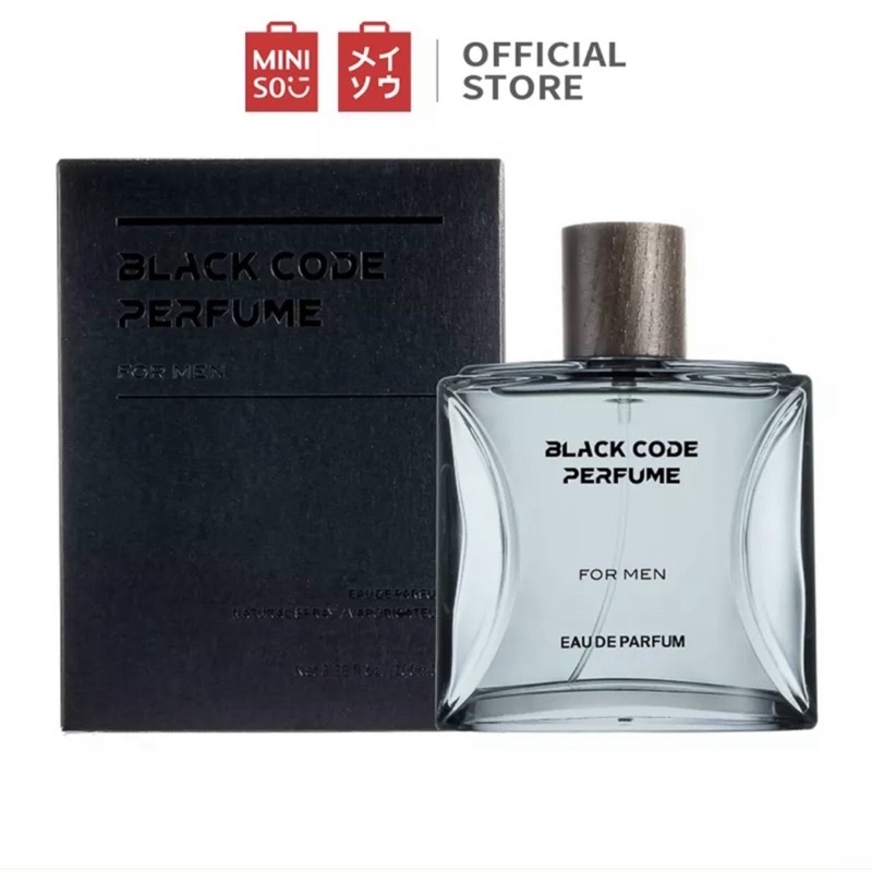 MINISO Nước hoa nam BLACK CODE mùi hương nam tính mạnh mẽ, lôi cuốn phái nữ 100ml