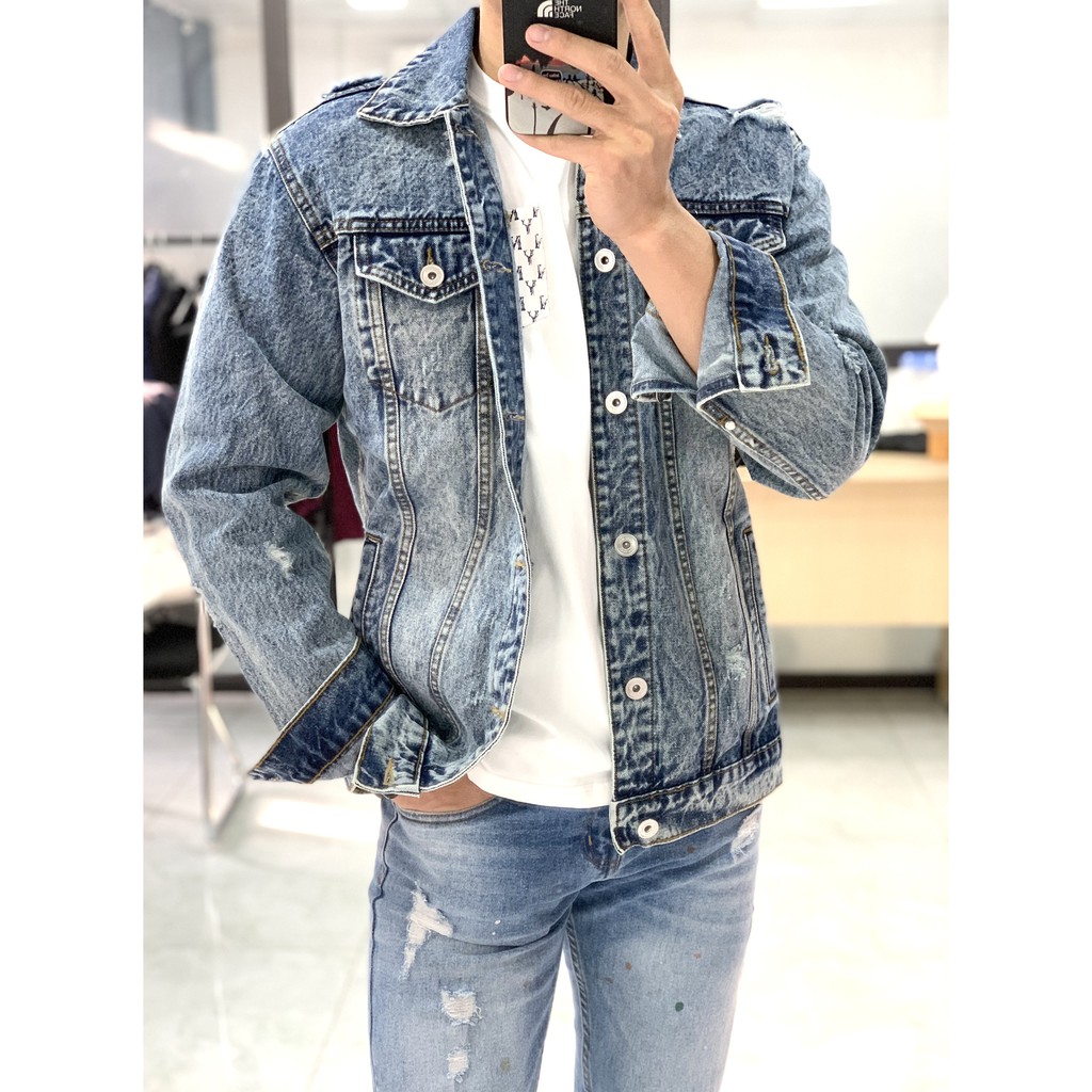 Áo khoác bò áo khoác jeans nam dài tay DICYDE SG.D.ZR.14 cao cấp