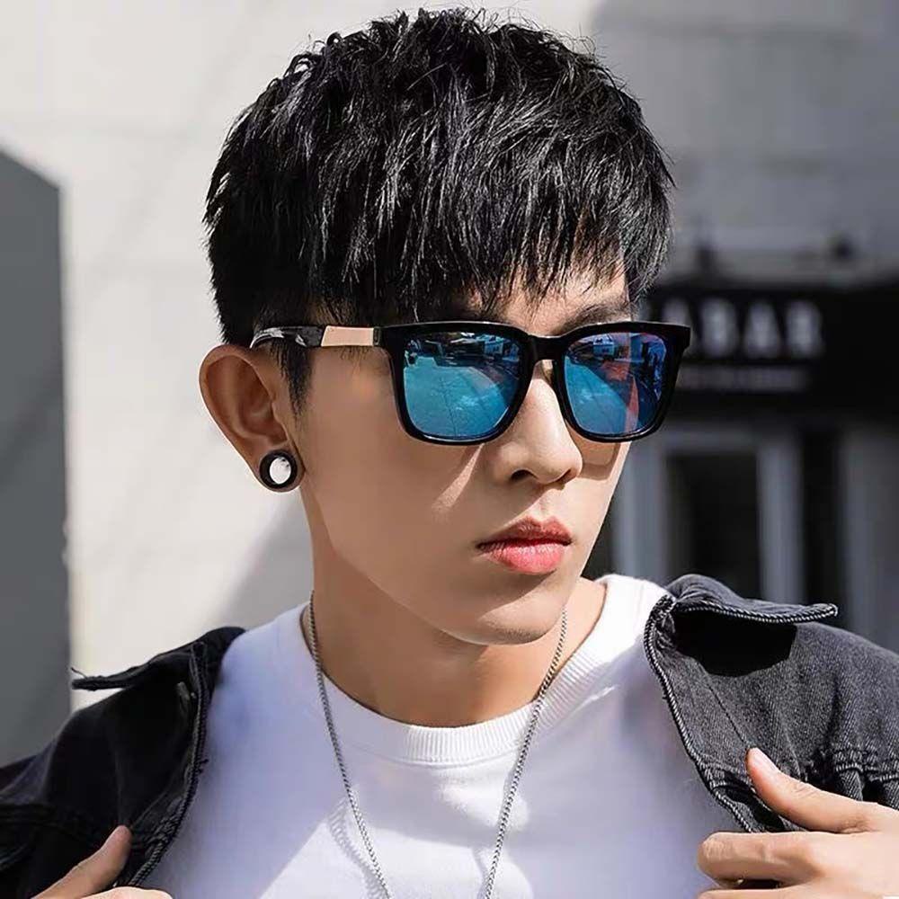 QQMALL Kính Mát Gọng Vuông Phong Cách Âu Mỹ Cổ Điển Sang Trọng Dành Cho Nam