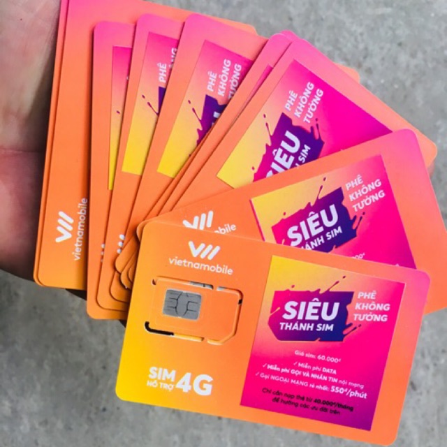 (Rẻ nhất shopee )Siêu Thánh sim 4G giá sỉ vietnamobile tận gốc - FREE Data không giới hạn đầu số 092,058