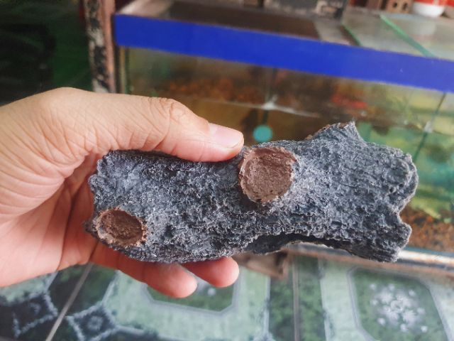 CÂY LỦA GIẢ TRANG TRÍ HỒ CÁ NON BỘ 13x7x5cm