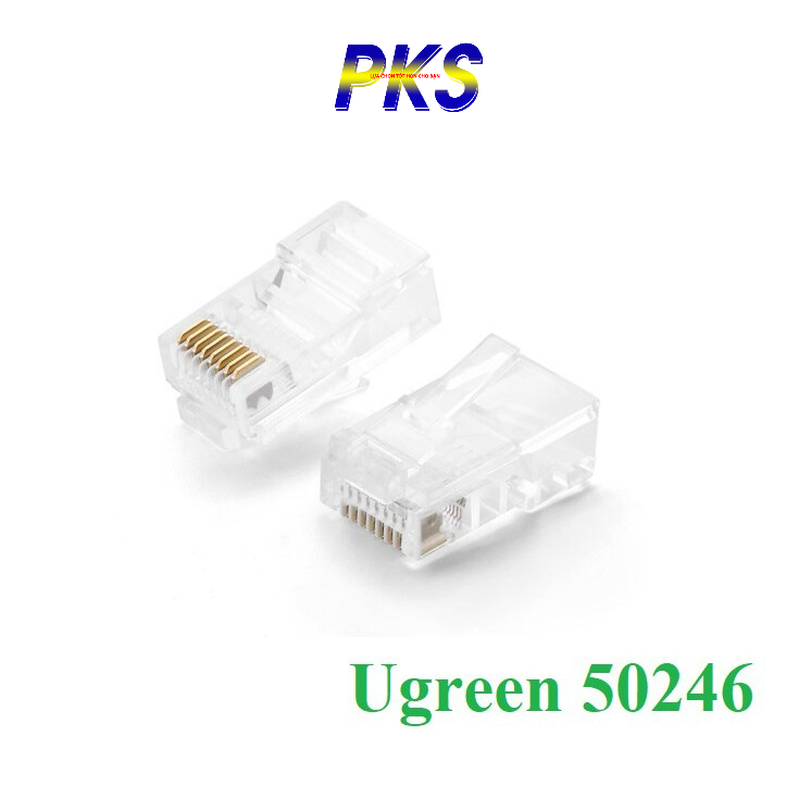 Hạt mạng RJ45 Cat5e túi 100c Ugreen 50246 cao cấp
