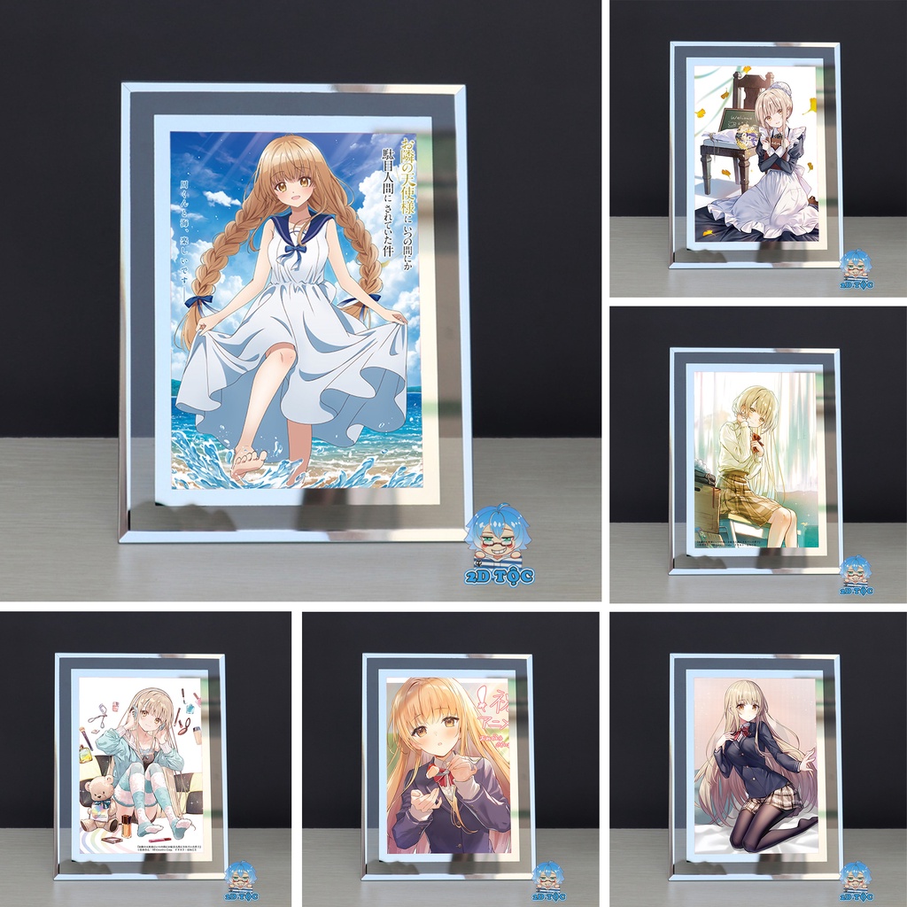 Khung Kính A5 Thiên sứ nhà bên (3) - Khung ảnh - Tranh Poster để bàn by 2D Tộc Shop - Otonari no Tenshi-sama