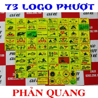 siêu combo 73 logo tem phượt phản quang