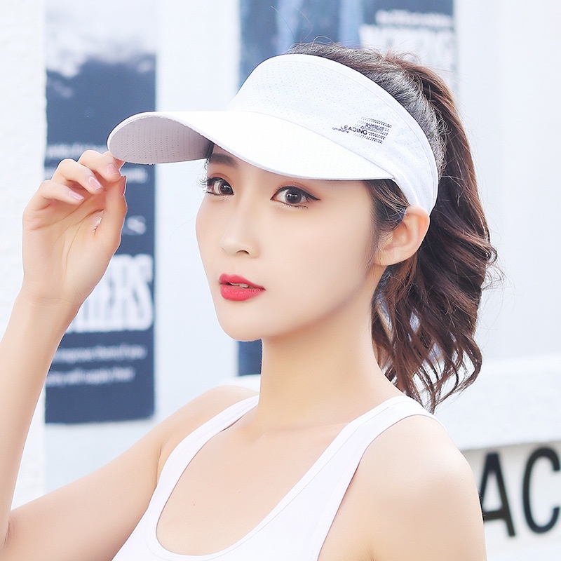Mũ Lưỡi Trai Thể Thao Chống Nắng Mùa Hè Vành Rộng Hở Chóp Cho Nữ
