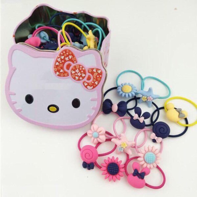Hộp 40 dây cột tóc Kitty