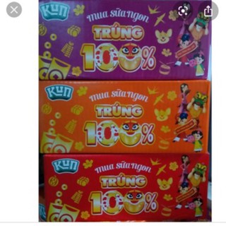 ( Hàng có tặng ) Sữa Kun túi vị nho 110ml x24 túi