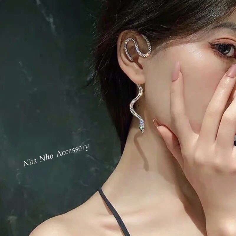 Khuyên Vành Tai Hình Rắn Bên Trái Độc Đáo NHÀ NHỎ 417