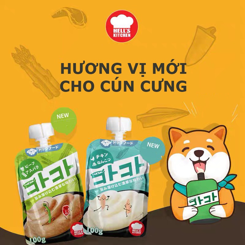 𝗨𝗿𝗯𝗮𝗻_𝗛𝗲𝗹𝗹'𝘀 𝗞𝗶𝘁𝗰𝗵𝗲𝗻_Soup thưởng dành cho chó mèo biếng ăn_Phiên bản dành riêng cho chó