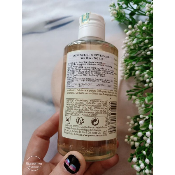 Gel tắm hương Lyli 200ml của Yves Rocher