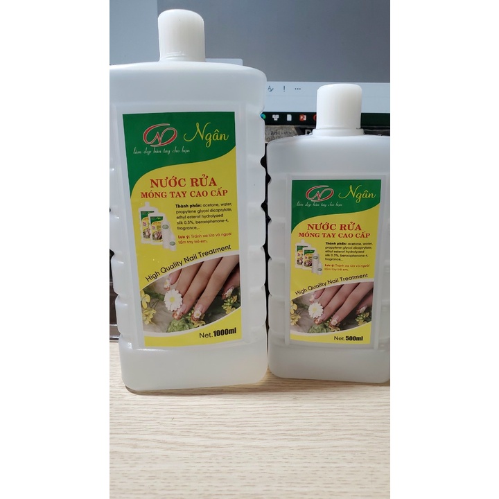 Nước rửa móng tay Aceton Ngân (500ml)