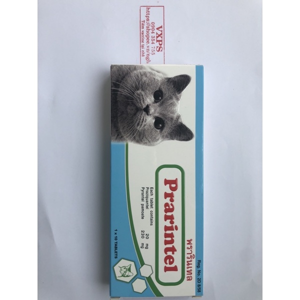 1 viên giun Prarintel Plus cho mèo