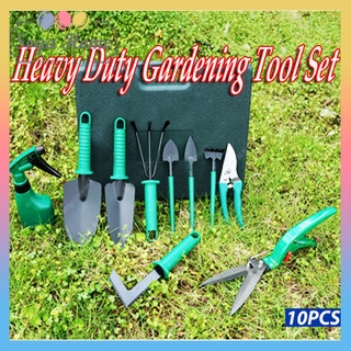 set 10 dụng cụ làm vườn đa năng Bộ xẻng ,bình tưới ,Kéo cắt cành cây cảnh bonsai