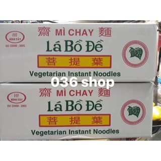 ( HSD: T9/2024) Thùng 30 gói mì chay Lá Bồ Đề ( 30 gói x70g)