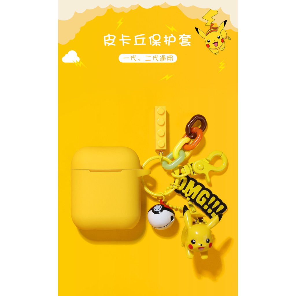 Hộp đựng tai nghe Bluetooth không dây hình Pikachu