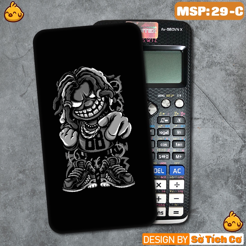 Miếng decal dán máy tính fx-570, fx-580, fx-880, Casio, Vinacal,... Cool Black White MSP: 29