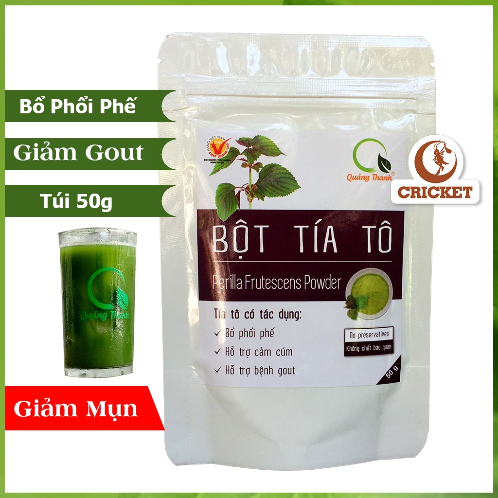 Bột Tía Tô Sấy Lạnh Quảng Thanh nguyên chất 100% từ thiên nhiên