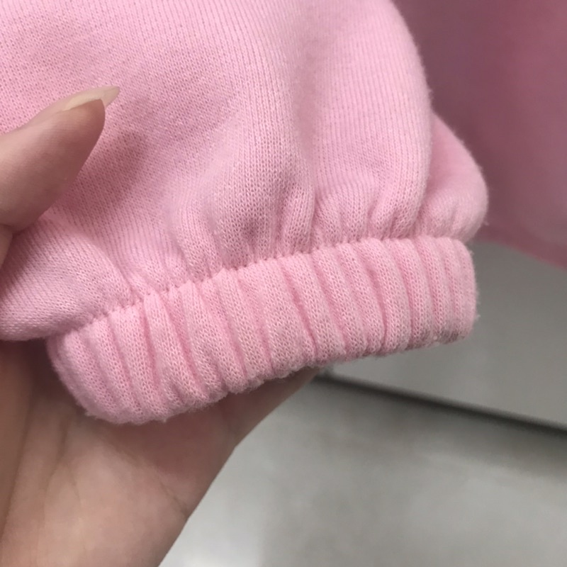 Hoodie Màu Hồng Baby Oversize