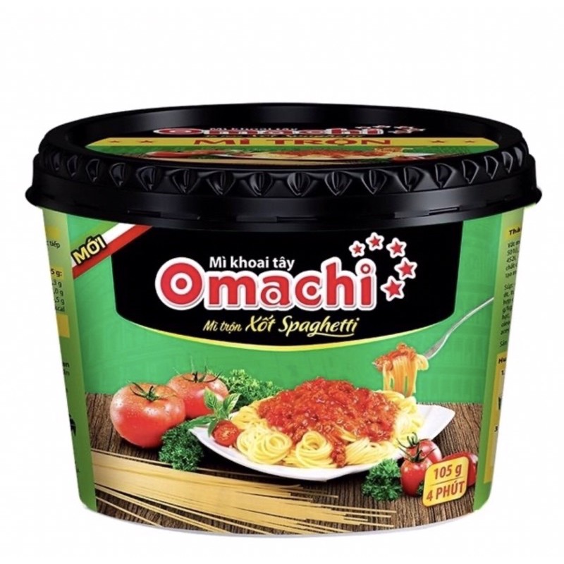 Mì trộn Omachi Spaghetti thùng 12 hộp