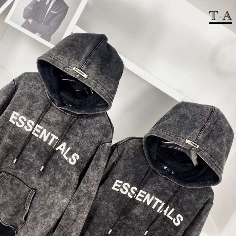 Áo nỉ mũ hoodie Essential màu xám loang siêu hot_Áo nỉ thu đông loang -nd2 🌸