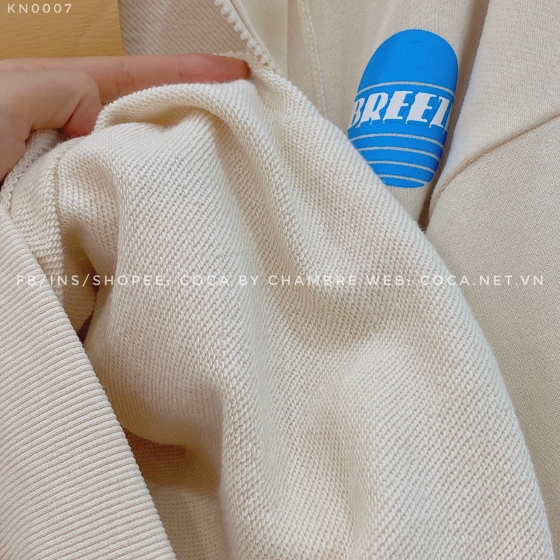[KN0007]🍼 Áo khoác HOODIE ZIP nỉ da cá BREEEZE form rộng (Có sẵn/ảnh thật) | BigBuy360 - bigbuy360.vn