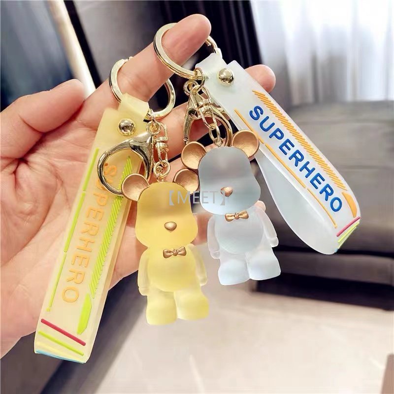 Túi 1 Mặt Gấu Hoạt Hình Bằng Nhựa Resin Trong Suốt Làm Trang Sức DIY