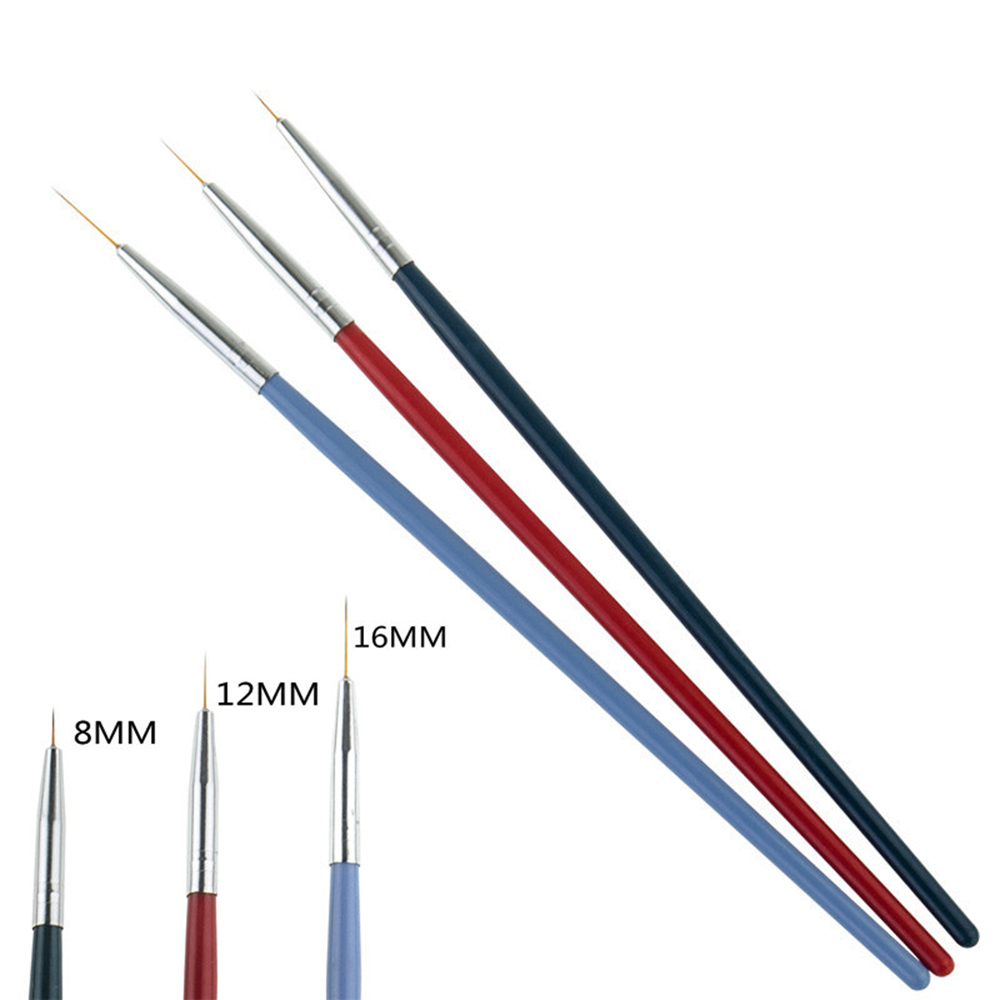 Set 3 Cọ Vẽ Trang Trí Móng Tay Chuyên Dụng Chất Lượng Cao