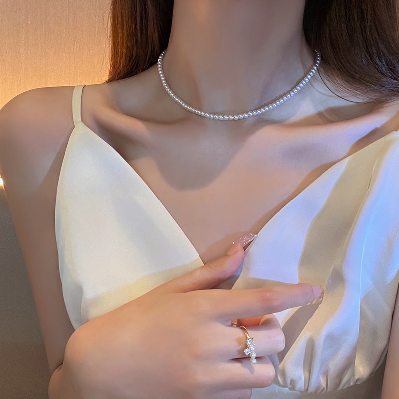 Vòng Cổ Chuỗi Hạt Ngọc Trai Nhân Tạo Thời Trang