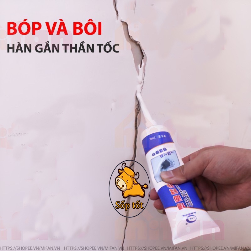 Keo dán tường vá lỗ thũng kẽ hở GD32