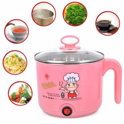 Ca nấu mì mini có lồng hấp 18cm tiện dụng