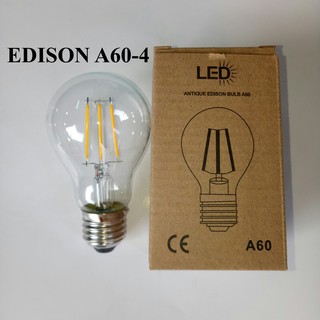 Bóng Đèn Led EDISON A60-4 Ánh Sáng Vàng 2700k