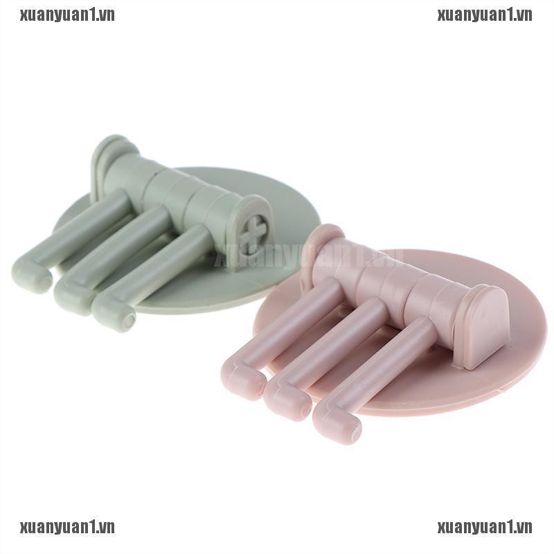 [XUANYUAN1] Móc Treo Đồ 3 Nhánh Dạng Xoay Liền Mạch Sáng Tạo Cho Phòng Tắm