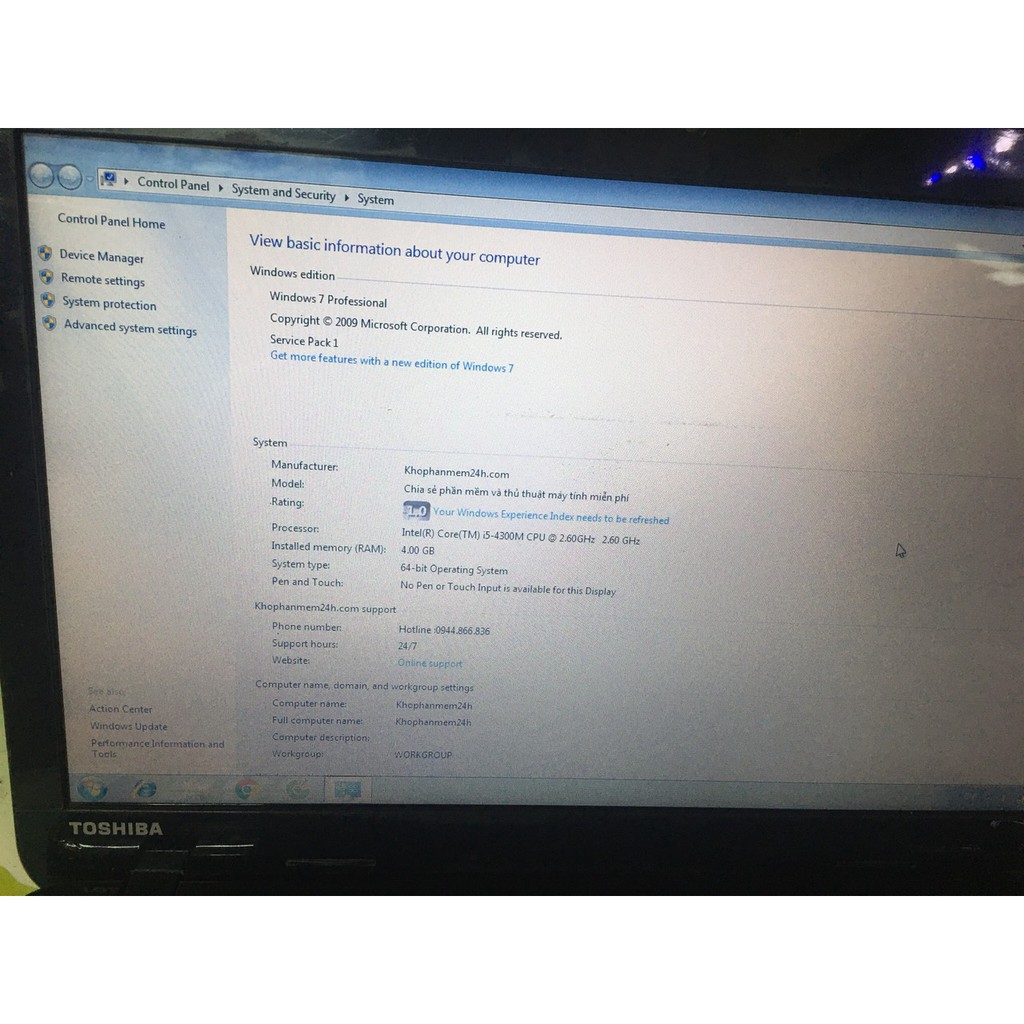 MÁY TÍNH XÁCH TAY TOSHIBA L40-A GIÁ RẺ. | BigBuy360 - bigbuy360.vn