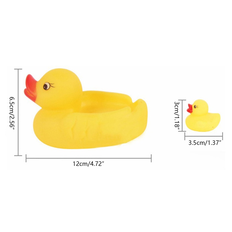 Vịt Cao Su Đồ Chơi Nổi 4 Trong 1 Vui Nhộn Dành Cho Bé 3M/6M/12M+