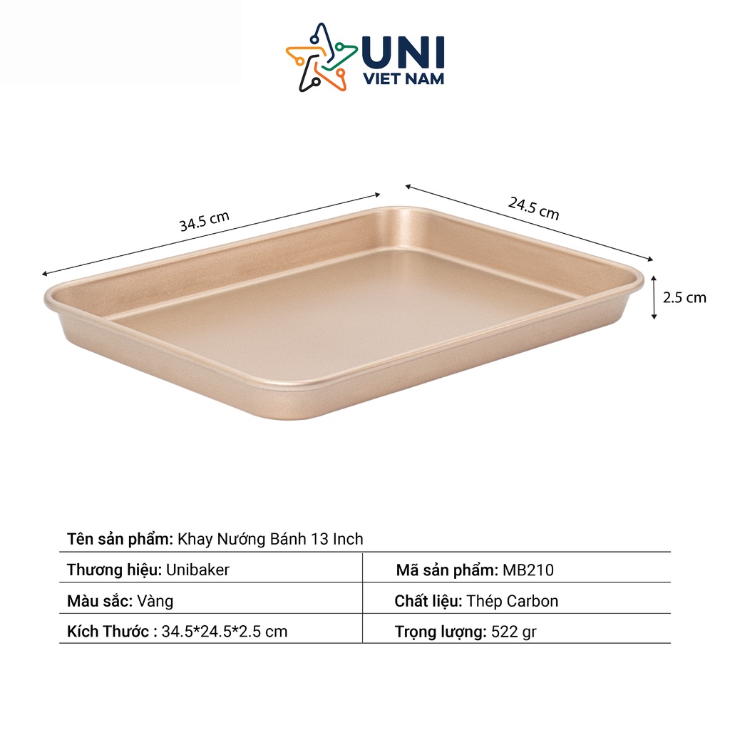 Khay nướng bánh 13 inch Unibaker MB210