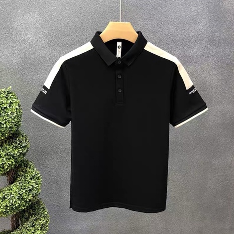 Áo thun polo nam MURADFASHION, Áo thun nam có cổ chất cotton phối sọc trẻ trung MRT16