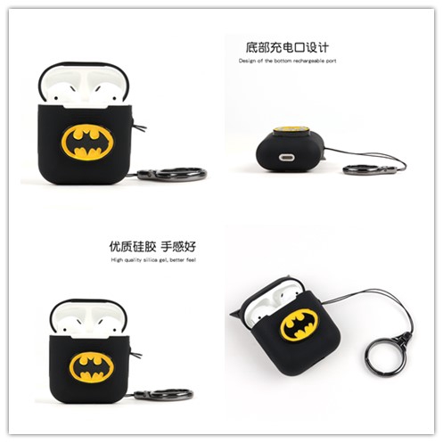 Vỏ Bảo Vệ Hộp Sạc Tai Nghe Airpods Hình Batman Xinh Xắn Ốp