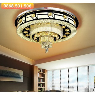 [FREESHIP] Đèn mâm pha lê, đèn ốp trần trang trí phòng khách, phong ngủ cao cấp, bảo hành 12 tháng-sang trọng
