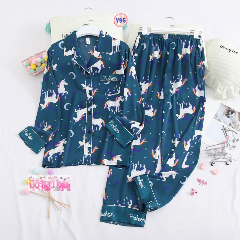 Pijama Lụa Dài Tay Cao Cấp Y95